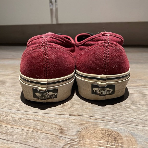 Maroon Vans Authentic - Sz 8.5 - Picture 4 of 5